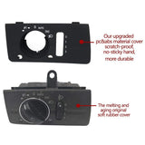 Car Dashboard Button with Headlight Switch Cover Panel Trim for Mercedes Benz W211 E Class 320 350 550 2003-2008 D