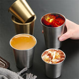10pcs Stainless Steel Pint Cup Unbreakable Drinking Glasses Metal Beer Glasses