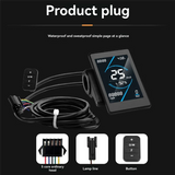 36V 48V 15A Brushless Controller T5S LCD Display Meter+130X Throttle Kit For Electric Scooter EBike Repair Kit