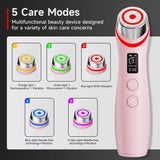 NEW Booster Pro Led Facial Light Therapy 5 Colors Eye Beauty Wand Red Light Eye Massager for Skincare & Blue Rejuvenation Tool