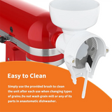 For Wheat, Corn, Oats, Coffee Bean Compatible 8 Level Grain Mill Attachment For Kitchenaid Stand Mixer-Flour Grinder