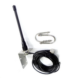 B27B 3X VHF Marine Antenna 156-163Mhz Rubber Waterproof Mast Aerial With 5M RG-58 Cable For Boat Sailboat Yacht