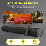 Bestisan SE08 Long Wall-mounted Soundbar for TV With 2 Tweeter 4 Woofer Wireless BT 3D Surround Sound ARC OPTICAL AUX USB Ipout