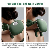 Portable finger pressure neck and back massager, electric deep tissue 4D simulation hand design, relieves and relaxes muscle