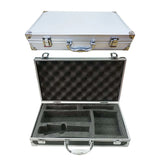 Microphone Carrying Case Hard Case with Handle Multi Compartment 1Pcs Instrument Box Shockproof Mic Bag EVA Interior Hard Shell