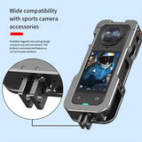 Protective Frame Cage For Insta360 X5 With Cold Shoe Mount Housing Case For Insta 360 X5 Camera Accessories