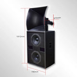 DM1520 Music Studio Equipment Full Set Outdoor Professional Split Dual Cinema Horn Cinema Sound System Large Auditorium Speakers