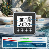 Wireless Floating Swimming Pool Thermometer IP67 Waterproof Temperature Monitor For Bathroom Aquarium Pond Bathtub 500FT Backlit