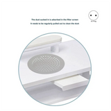 B59B-Embedded Nail Vacuum Cleaner High-Power Strong Suction Professional Nail Salon Dust Cleaning Fan For Nail Salon EU Plug