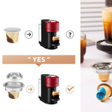 Coffee Capsule Adapter For Nespresso Vertuo Machines Stainless Steel Coffee Pod Adapter For Vertuo /Vertuo Next /Delonghi ENV135