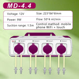Four-Head Titration Pump New WIFI DOSER 3.13.4 Operable with Mobile Phone 220v Plastic Aquarium Accessories