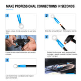 270PCS Heat Shrink Wire Connector Terminal Waterproof Marine Automotive Connector Assortment Rings Fork Hook Spade Butt Splices