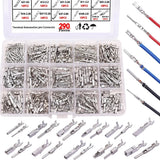 290PCS Car Wire Terminal Pin Connectors 1/1.5/1.8/2.2/2.8/3.5mm Connector Pins Terminal Auto Electric Male Female Crimp Pins