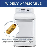 3Pcs 383EEL3002D Dryer LP Conversion Kit For & Kenmore Models Pure Brass, 3 Pcs, Replaces Multiple Part Numbers