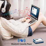 Stereo Audio Bluetooth Walkman Player Transmit Cassette Tape English Music Songs To Bluetooth Earphone or Speaker Auto-Reverse