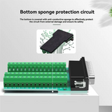 HDB44 Solderless Connector Industrial 3 Rows D-SUB 44Pin P Hole Plug Breakout Terminal Board Adapter