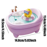 Cartoon Air Humidifier Colourful Lighting 340ML Mini Bathtub Shape Diffuser Kids Toy Cute Duck Humidifiers Cars Desktop Silent