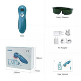 Pain Relief Laser Therapy Device Handheld 650nm/810nm LLLT Cold Laser for Joint Muscle Pain Arthritis Treatment Rechargeable Por