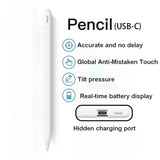 For Apple Pencil For Ipad A16 2025 10th Generation Stylus Pen Pro 13 M5 12.9 Air 11 M4 M3 5 4 3 Mini 7 6 A17 8th 9th Touch Pens