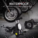 12V Motorcycle Phone Clip Speaker With 2.5 Inch*2 Loudspeakers USB Waterproof Cover Design BT Call Smartphone Charger MP3 Player