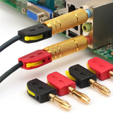 Solder-Free Banana Plug Connectors 10Pcs 4Mm Quick Wire Terminal 32A Plugs With Direct Insertion