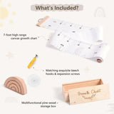New Pack Of 1 Participatory Growth Chart For Kids Wall Deck Highlighting Fun Animations And Accurate Evidence
