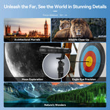 APEXEL T50 HD Telephoto Telescope Phone Lens Monoculars 50X Zoom Kit Cell Phone Monocular Telescope with Triangle Bracket