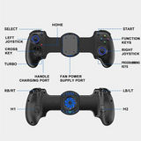 For PS3/PS4/NS Switch//PC Wireless Gamepad Controller Semiconductor Cooling Fan Stretching Cooling Game Controller