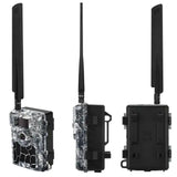 Wiilfine 5.8CS 24MP 4G Cloud Storage Trail Camera Photo Traps with Invisible LEDs GPS for Wildlife Hunting Monitoring