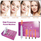 High Frequency Skin Therapy Electrode Wand Neon Electrotherapy Glass Tube  Acne Spot Remover Face Skin Care Home Beauty Machine