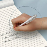 4Pcs A5 Notebook 70 Sheet Plastic Transparent Cover Diary Book Thicken Grid/Lined/Blank Planner Notebook School/Office
