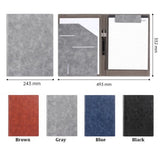 PU Leather A4 File Folder Clipboard With Card Holder Magnetic Buckle Business Meeting Contract Clamp Pen Insert File Organizer
