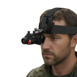 4K 36MP Head-Mounted Night Vision Goggles Monocular with 7x Magnification 250-300m Viewing Distance in Complete Darkness