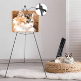 Lightweight Triangle Sketching Easel Telescoping Black White Gold Tripod Display Stand Adjustable Collapsible