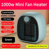 New Mini Space Heater, Small Portable Heater for Office, Fast Heating Desktop Fan with High Power, Compact and Convenient