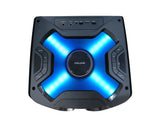Karaoke Dj Hifi Trolley Usb Sd Card Colorful Lights Audio Boombox Dual 8 Inch Input Remote Control Wired Microphone Speaker
