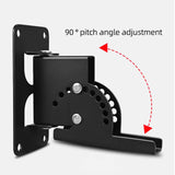2Pcs Speaker Wall Mount Bracket Universal Audio Shelf Ceiling Speaker Mount Support Adjustment for Home Office KTV Concert Stage