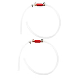 1Pair Brake Bleeder Hose 6MM Durable Reliable Long Lasting One Way Check Valve Tube Bleeding Tool Kit Universal for Motor