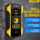 WD-02 Wall Detector Stud Finder New Design Positioning Hole TFT Display AC Live Cable Wires Metal Wood Stud Wall Scanner