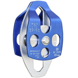 Outdoor Aluminum Double Pulley for Climbing – Parallel Twin Pulley System for Rock Climbing & Rescue Use. Best Tool