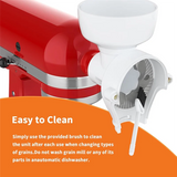 For Wheat, Corn, Oats, Coffee Bean Compatible 8 Level Grain Mill Attachment For Kitchenaid Stand Mixer-Flour Grinder