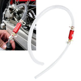 1Pair Brake Bleeder Hose 6MM Durable Reliable Long Lasting One Way Check Valve Tube Bleeding Tool Kit Universal for Motor
