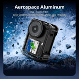 Aluminum Alloy Protective Case with Lens Cover Quick Release Metal Cage Built-in Cold Shoe Camera Frame for DJI Osmo Action 6