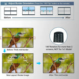 Video Wall Controller 2x2 HD-MI DVI Video Wall Processor 1X2 1X4 1X3 2X1 3x1 4X1 Multi Video Screen Processor Splicer