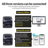 XP-365B Thermal Receipts Printer USB LAN Link Computer/BT Smartphone/ RJ12 Cashregister Port Support Switch Mode Receipt/Label
