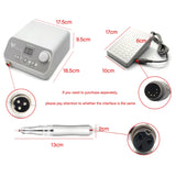 35000 RPM Professional Nail Micromotor Lab Polishing Machine with Brushless Handle GJ-G800 for Nail Polish Gel Jewelry 50w