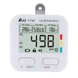 AZ7732 CO2 concentration detector CO2 monitoring alarm Air Quality Temperature and humidity recorder detects harmful gases batte