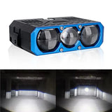 Universal Fit 300W Triple Lens LED Spotlight 2Pcs 6000K Bright White For All Car Models