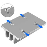 Vertical Laptop Bracket Desktop Aluminum Bracket Base Size Adjustable Vertical Bracket Aluminum Alloy Double Card