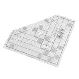 Grids Quilt Ruler Increase Efficiency Acrylic  Scale Household Sewing Ruler Slip Resistance for  Sewing Accessories